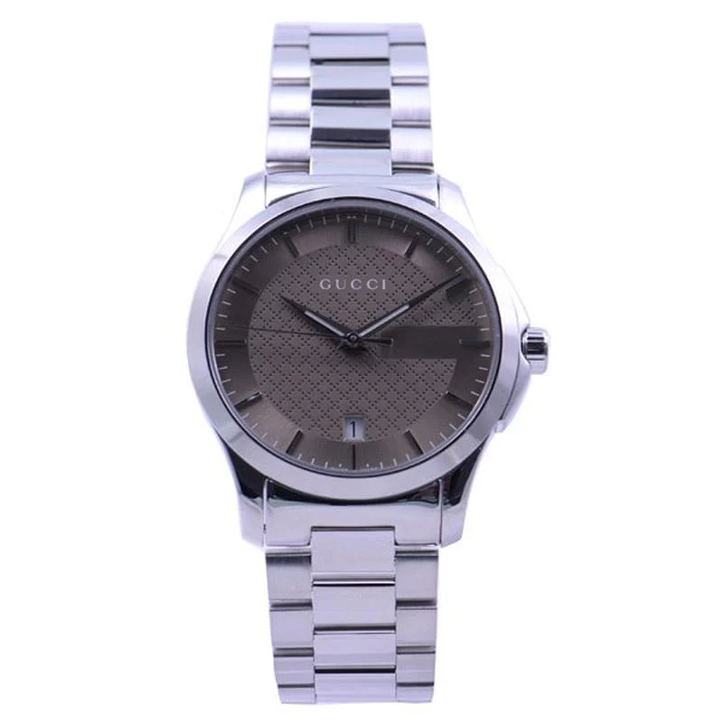 GUCCI G-Timeless 2-Year Warranty YA126445 Brown [Parallel Import]