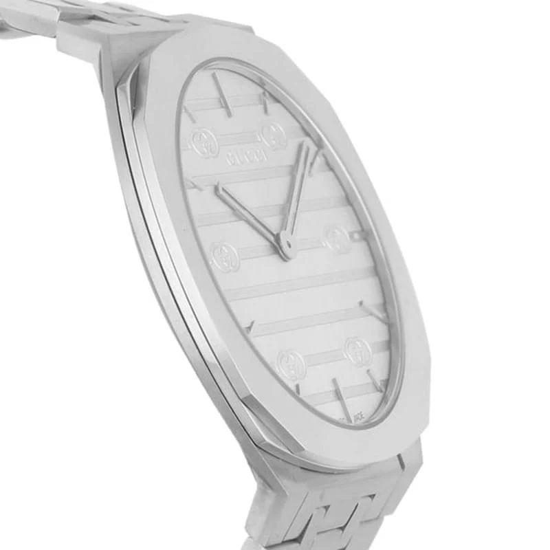 GUCCI Gucci 25H Silver Watch with 2-Year Warranty YA163402 [Parallel Import] - Image 3