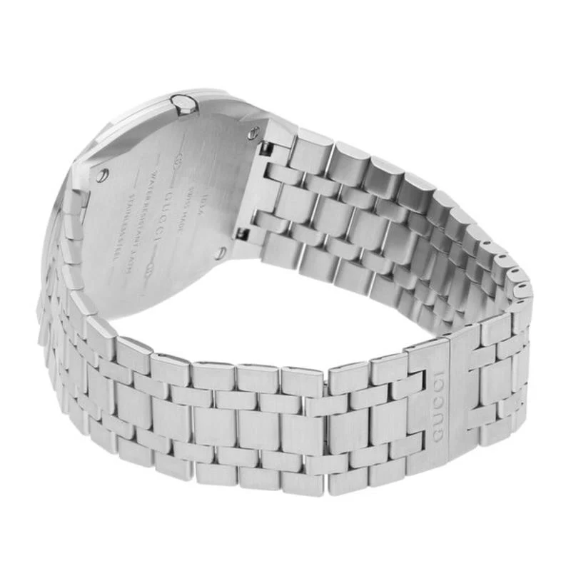 GUCCI Gucci 25H Silver Watch with 2-Year Warranty YA163402 [Parallel Import] - Image 4