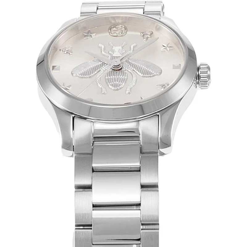 Gucci Ladies Watch with Metal Belt, Parallel Import, 2-Year Warranty, Model YA1265045 - Image 3