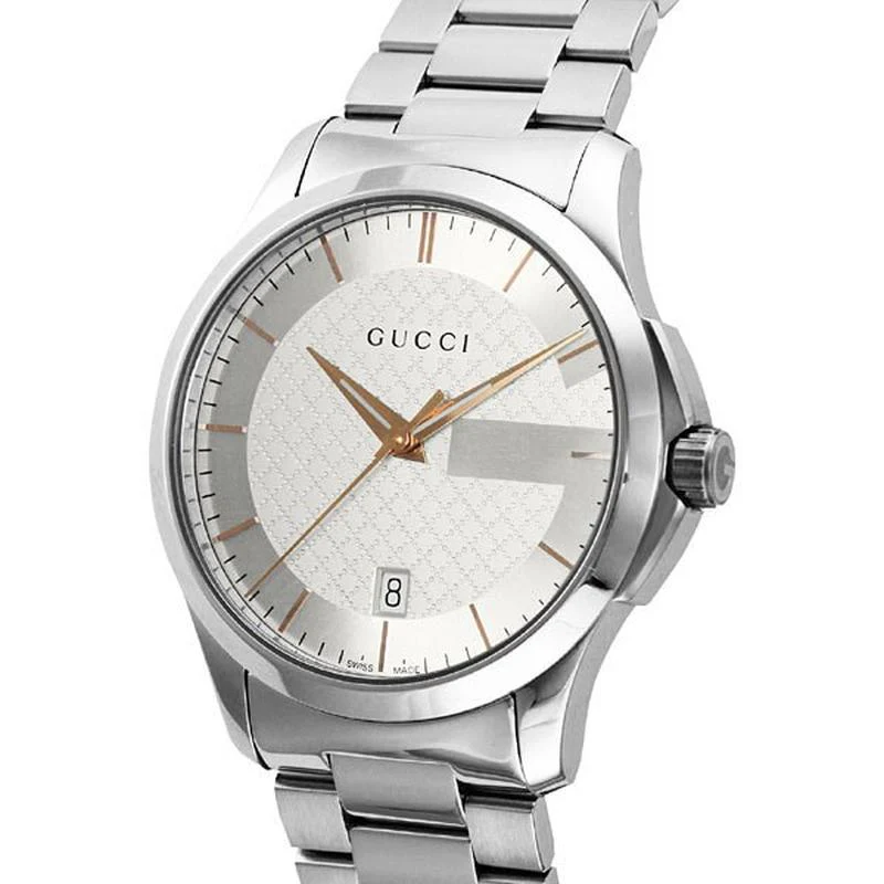 Gucci Men's G-Timeless Silver Watch Parallel Import 2-Year Warranty YA126442 - Image 2
