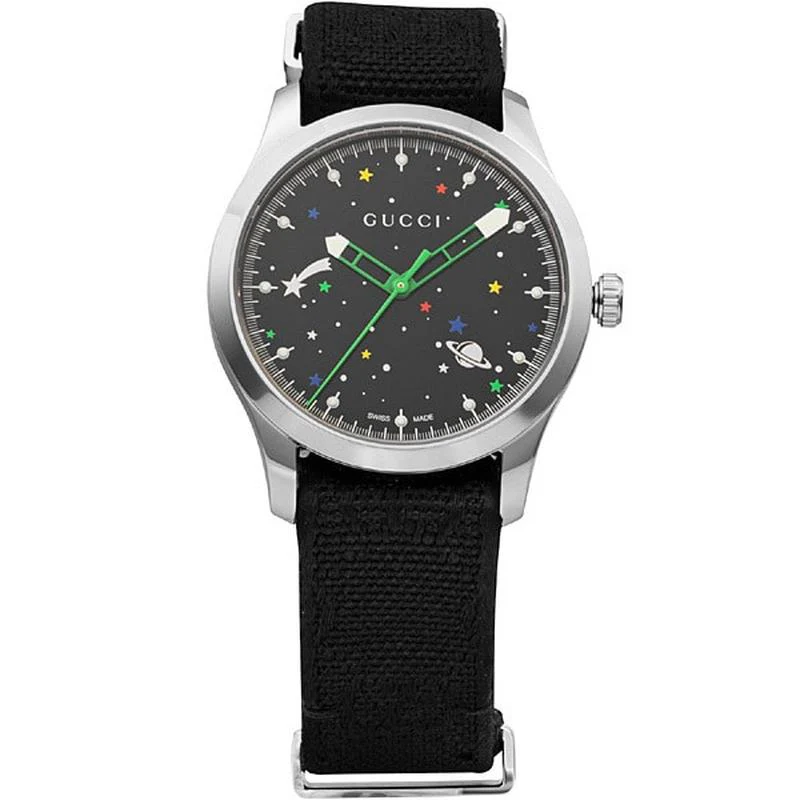 Gucci Men's Nylon Belt Watch Parallel Import with 2-Year Warranty YA1264178