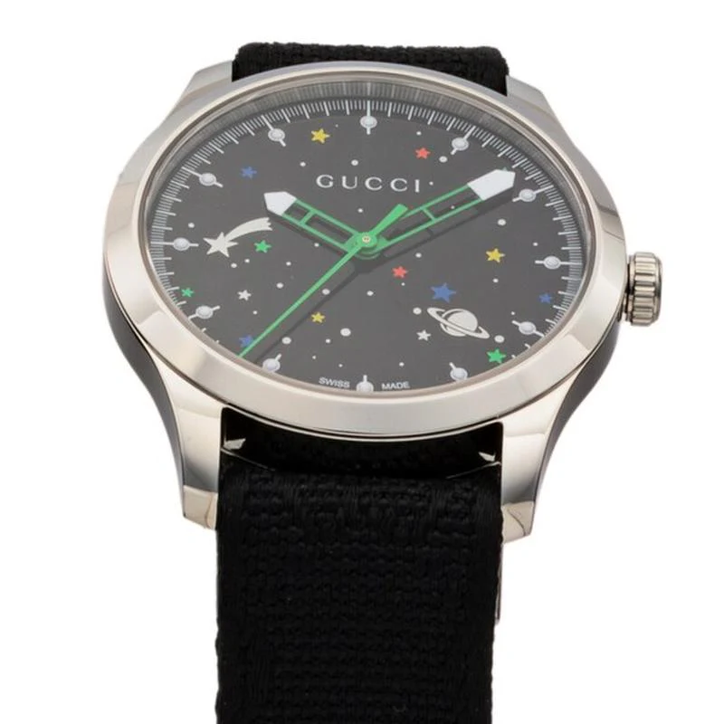Gucci Men's Nylon Belt Watch Parallel Import with 2-Year Warranty YA1264178 - Image 3