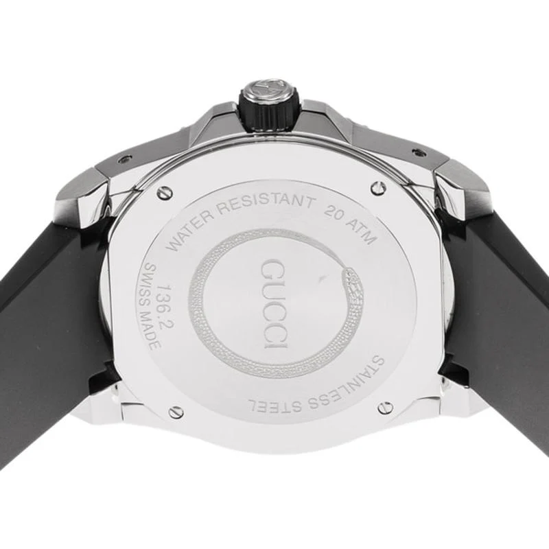 Gucci Men's Rubber Strap Parallel Import with 2-Year Warranty YA136217 - Image 4