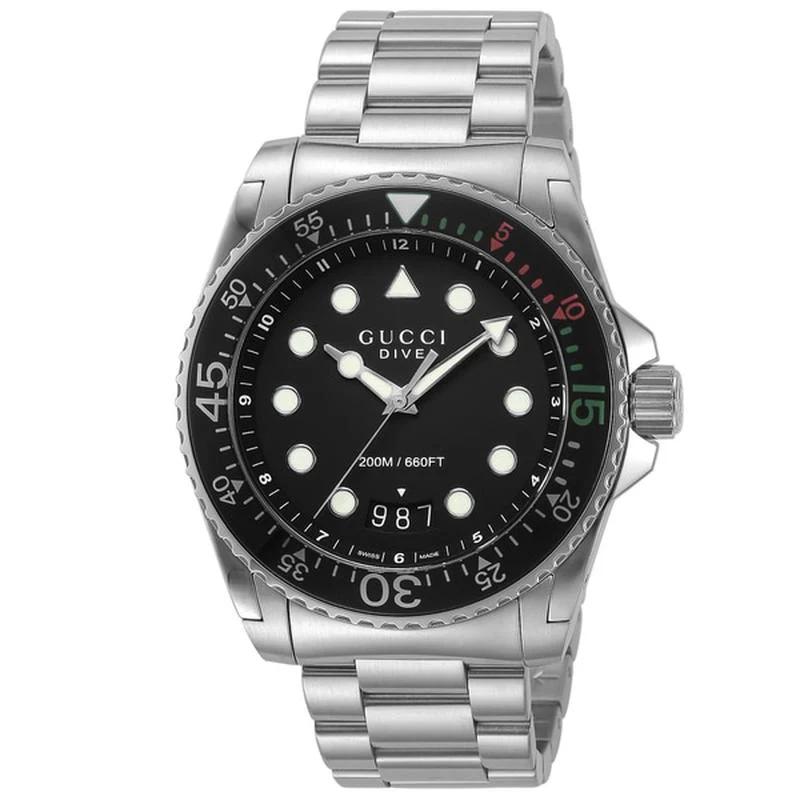Gucci Men's Watch with Metal Strap Parallel Import YA136208A with 2-Year Warranty