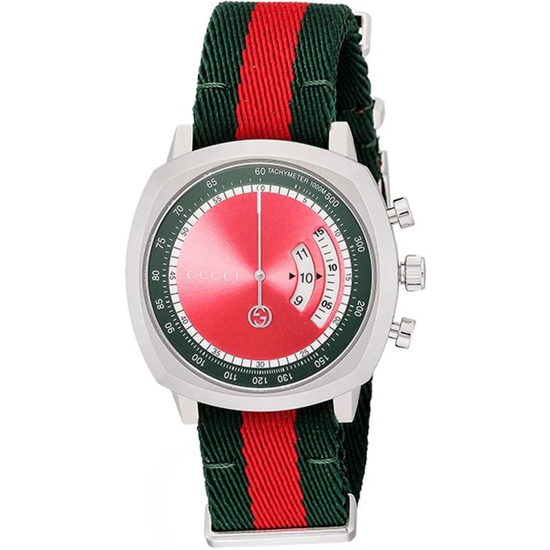 Gucci Men's Watch with Recycled Polyester Strap, Parallel Import, 2-Year Warranty YA157304
