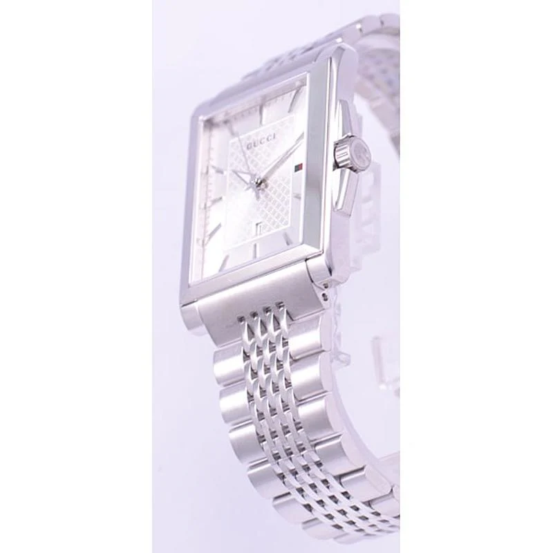 GUCCI Rectangle 2-Year Warranty Silver YA138403 [Parallel Import] - Image 2