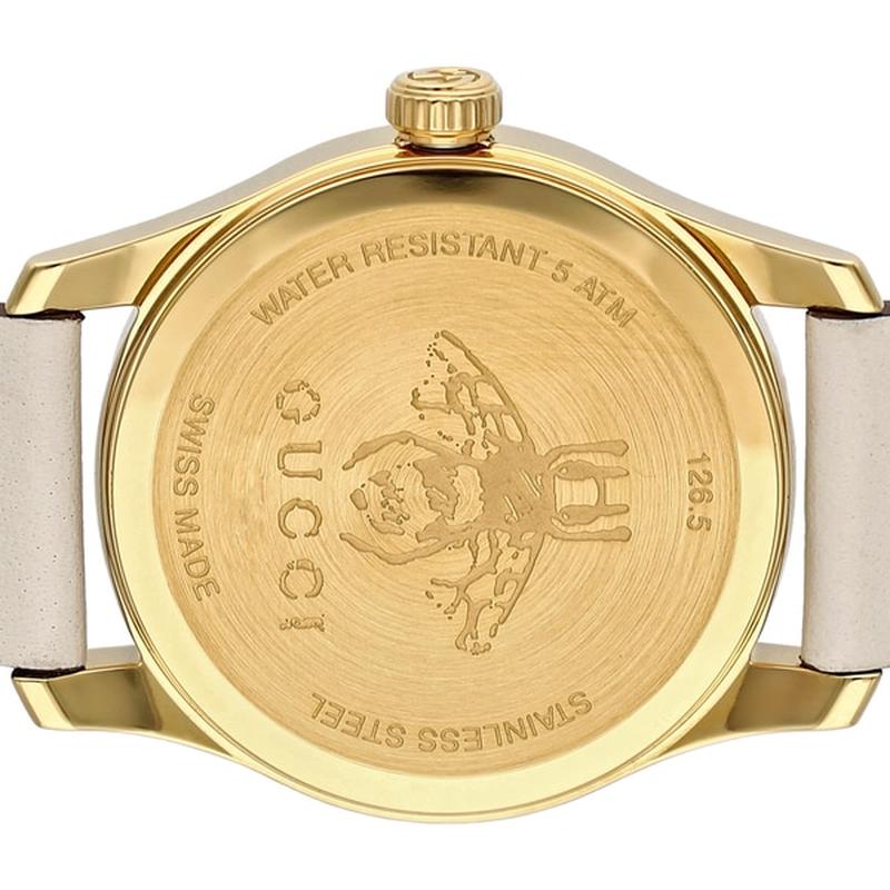 Gucci Women's Wristwatch with Leather Strap, Parallel Import with 2-Year Warranty YA1265009 - Image 5
