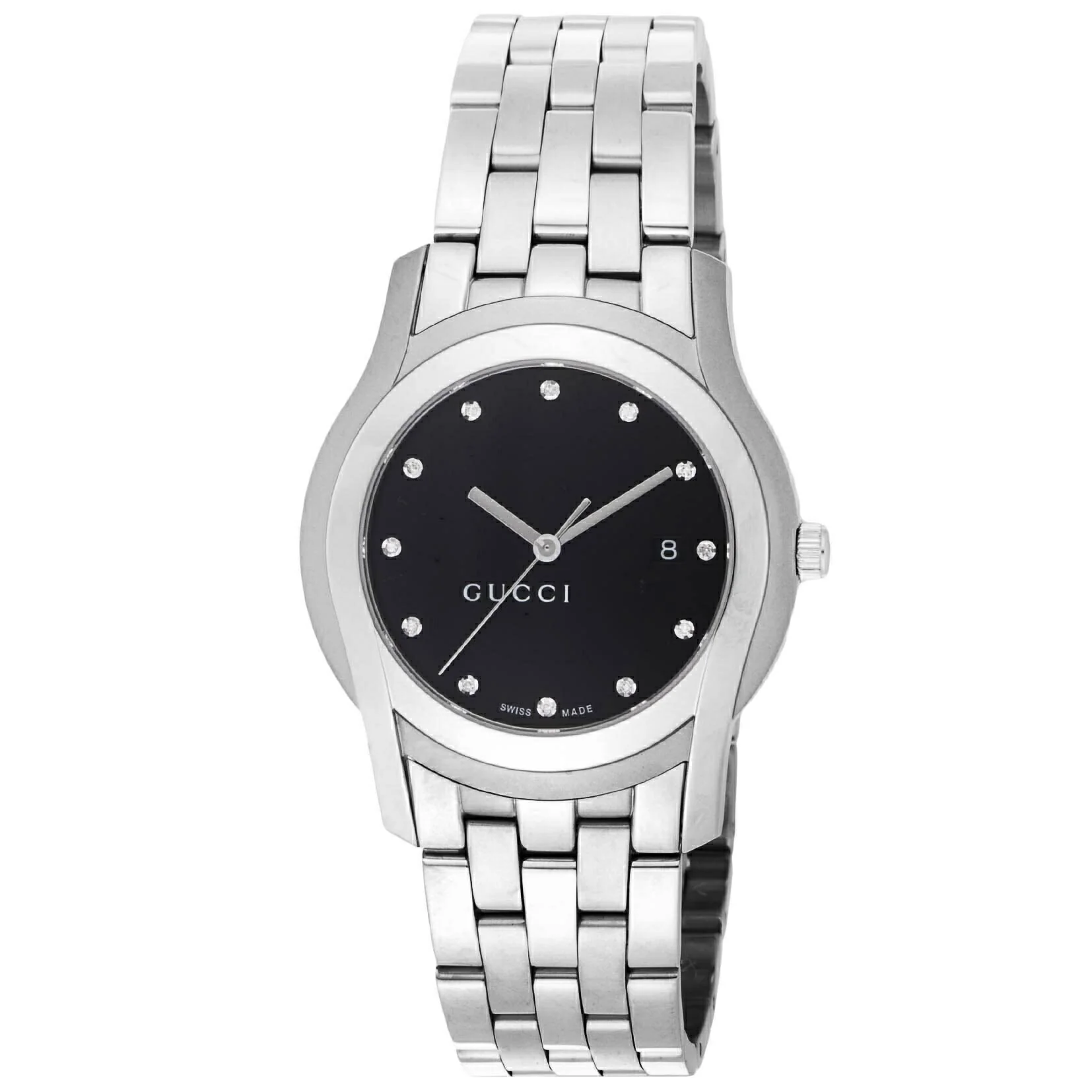 GUCCI YA055213 Luxury Swiss Movement Stainless Steel Case Elegant Design Water Resistant