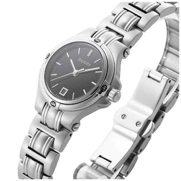 GUCCI YA090506 Elegant Women's Watch 9045 Series Stainless Steel Crystal Accents Water Resistant Stylish Design - Image 2