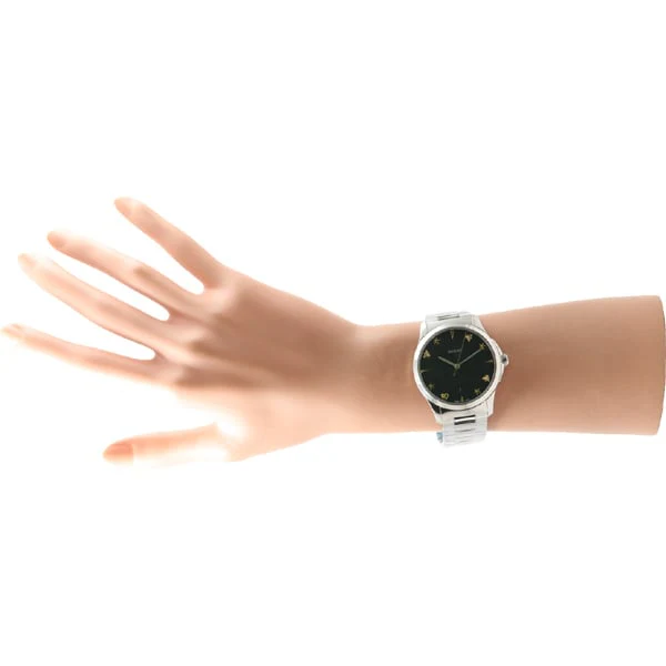 GUCCI YA1264029 Ladies G Timeless Black Watch with Swiss Quartz Movement, Elegant Design and Water Resistance for Everyday Luxury - Image 6