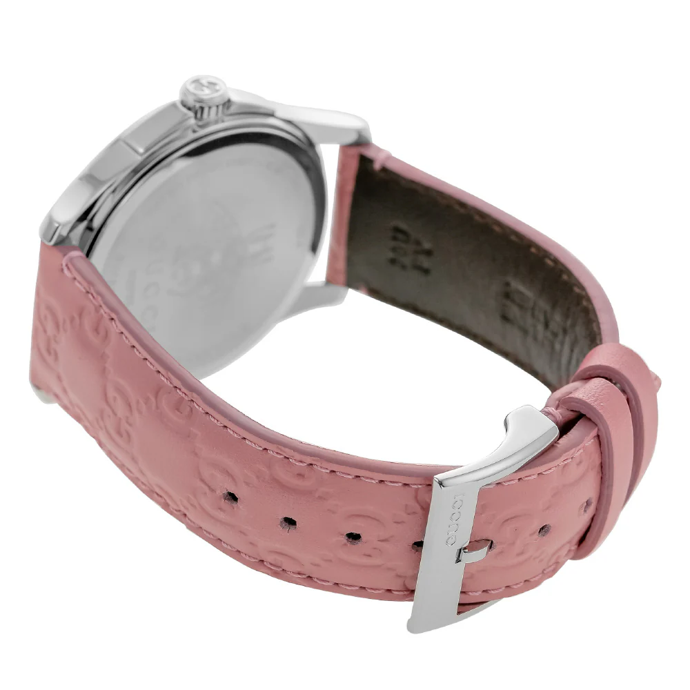 GUCCI YA1264030 G-Timeless Pink Dial Stainless Steel Case Water Resistant 2-Year Warranty - Image 2