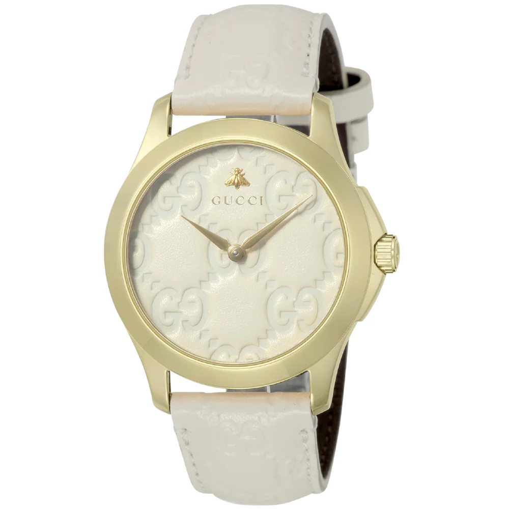 GUCCI YA1264033 G-Timeless Beige Luxury Watch Swiss Movement 2-Year Warranty Stylish Design