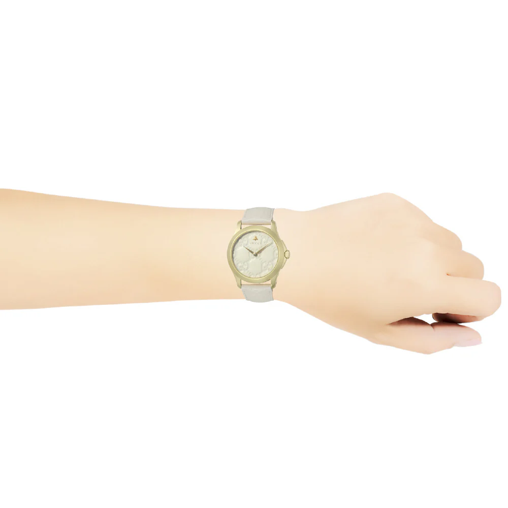 GUCCI YA1264033 G-Timeless Beige Luxury Watch Swiss Movement 2-Year Warranty Stylish Design - Image 6