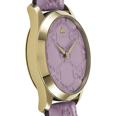 GUCCI YA1264098 G-Timeless Purple Dial Stainless Steel Case 2-Year Warranty Luxury Watch