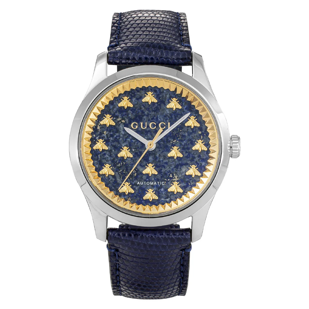 GUCCI YA1264122 G-Timeless Blue Dial Stainless Steel Water Resistant 2-Year Warranty
