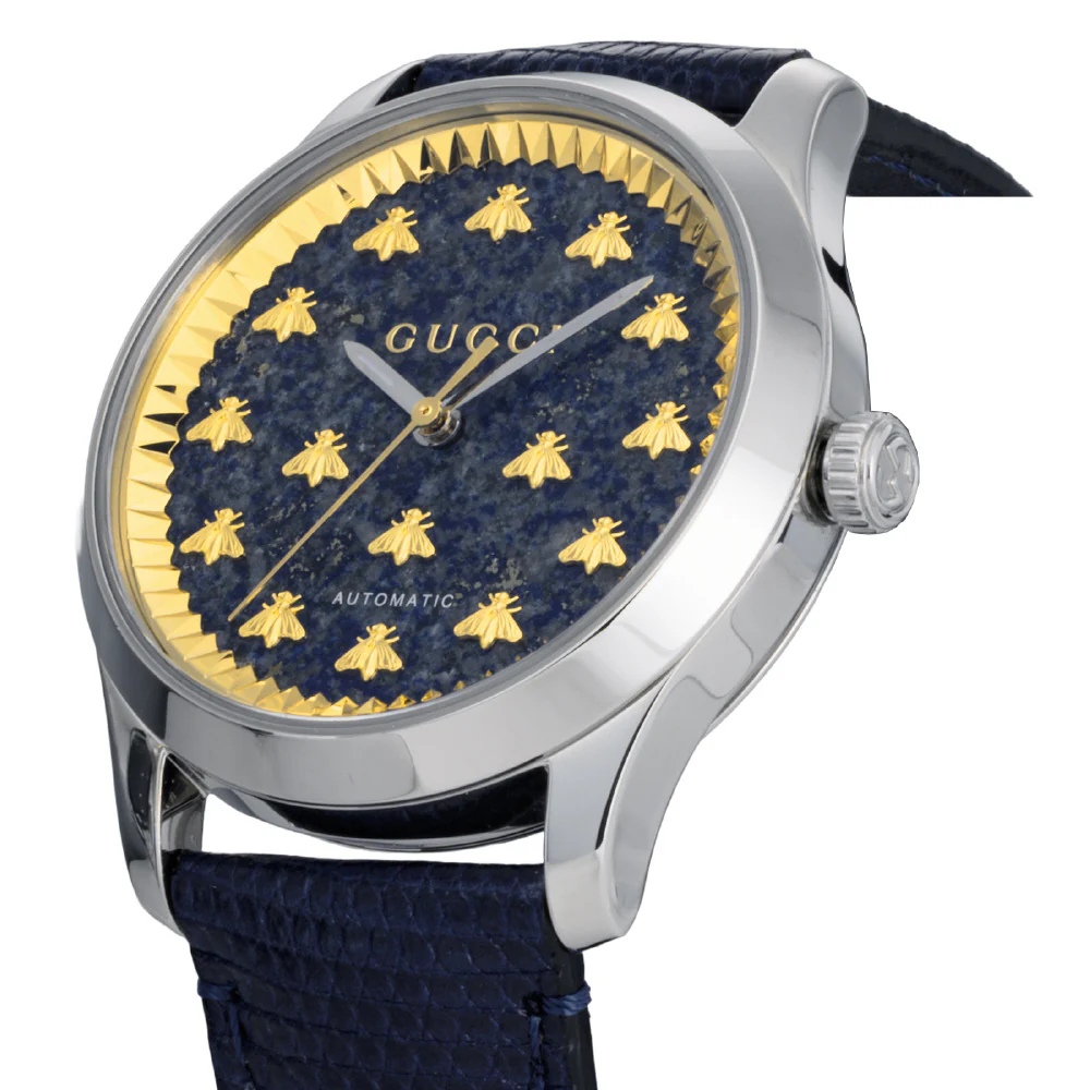 GUCCI YA1264122 G-Timeless Blue Dial Stainless Steel Water Resistant 2-Year Warranty - Image 2
