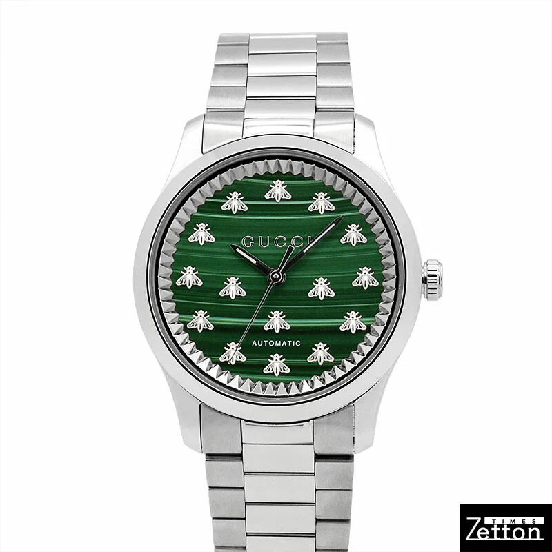 GUCCI YA1264176 G-Timeless Green Dial Stainless Steel Case 2-Year Warranty Luxury Watch