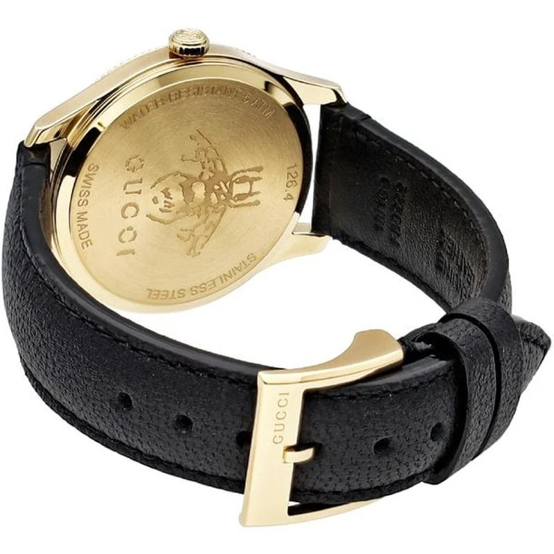 Gucci YA1264181 Leather Belt Watch Parallel Imported with 2 Year Warranty - Image 4