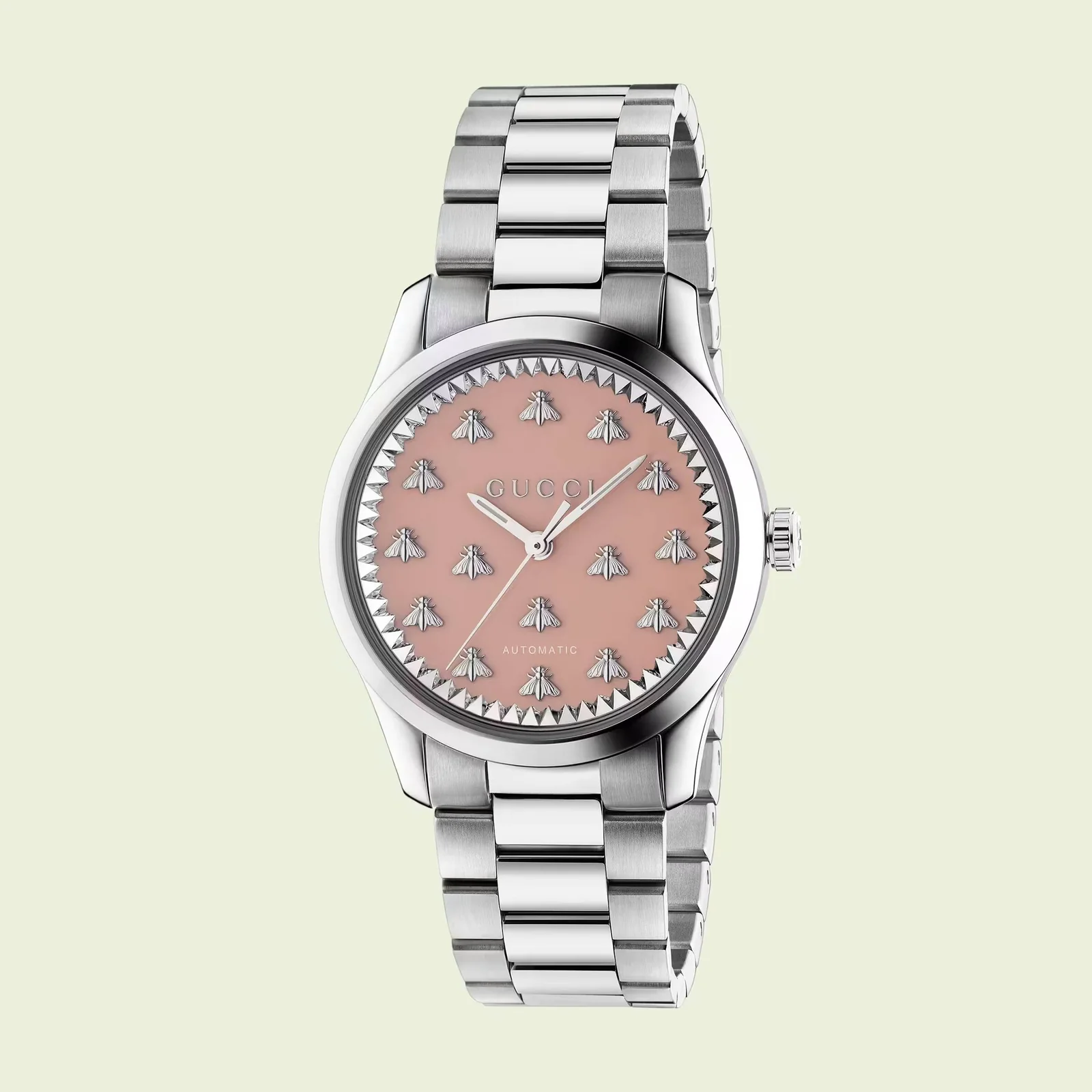 GUCCI YA1264188 G-Timeless Pink Watch 2-Year Warranty Elegant Design Swiss Quartz Movement Stylish Accessory