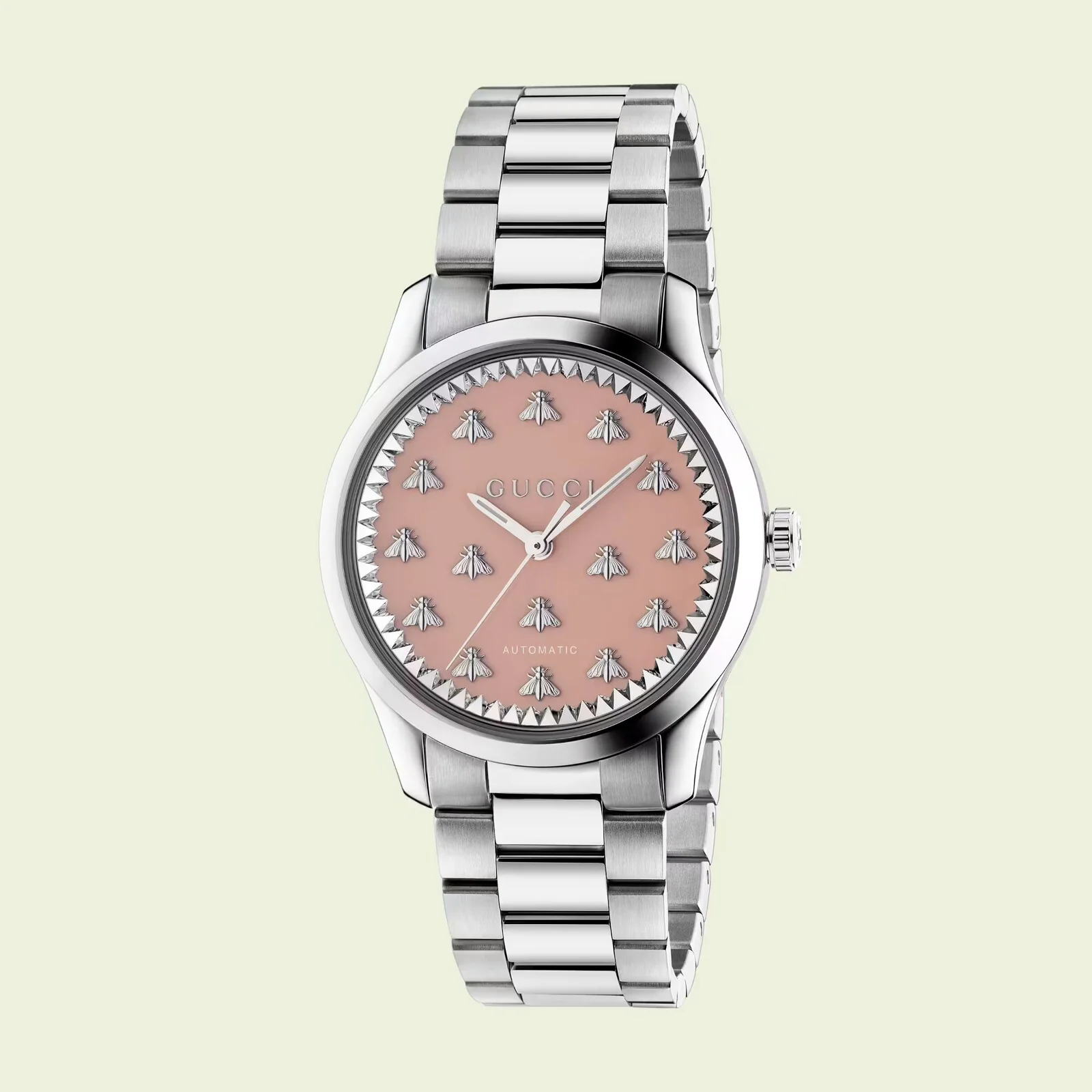 GUCCI YA1264188 G-Timeless Pink Watch 2-Year Warranty Elegant Design Swiss Quartz Movement Stylish Accessory - Image 2