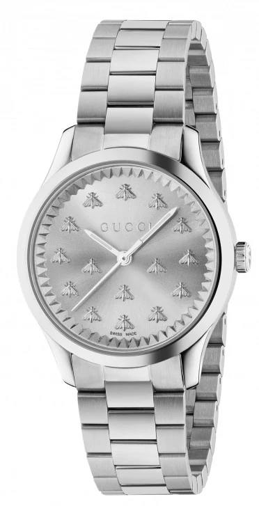 GUCCI YA1264190 G-Timeless Silver Stainless Steel Elegant Design 2-Year Warranty Luxury Watch - Image 3