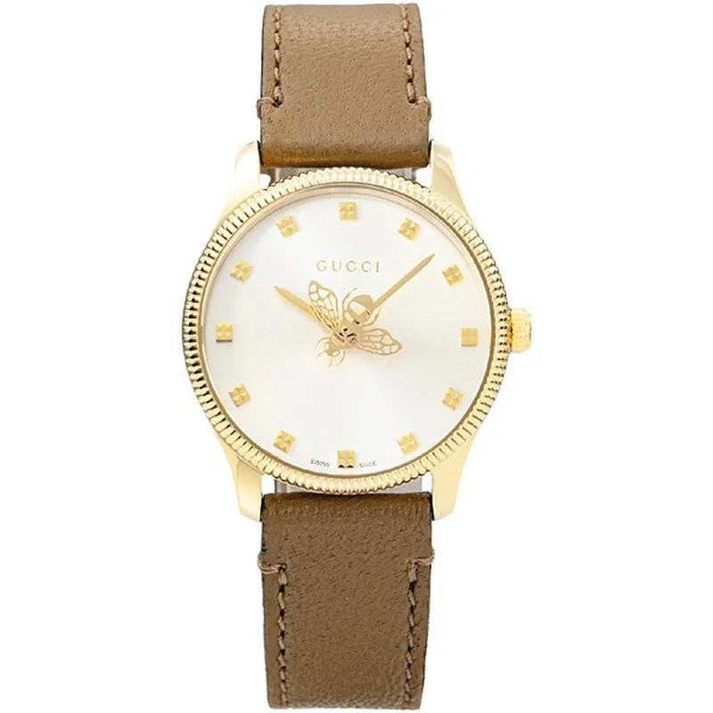 Gucci YA1265022 Women's Leather Belt Watch, Parallel Import with 2-Year Warranty