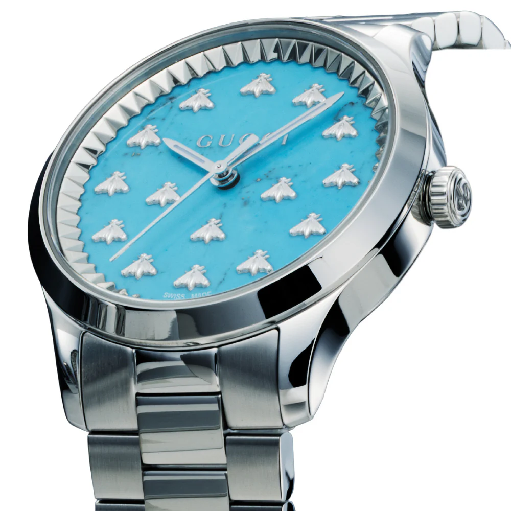 GUCCI YA1265044 G-Timeless Blue Dial Stainless Steel Case Water Resistant 2-Year Warranty - Image 2