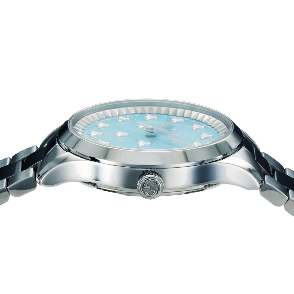 GUCCI YA1265044 G-Timeless Blue Dial Stainless Steel Case Water Resistant 2-Year Warranty - Image 3