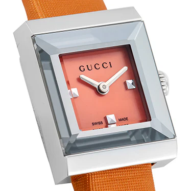 GUCCI YA128532 Stylish G-Frame Design 2-Year Warranty Vibrant Orange Color Luxury Timepiece - Image 2