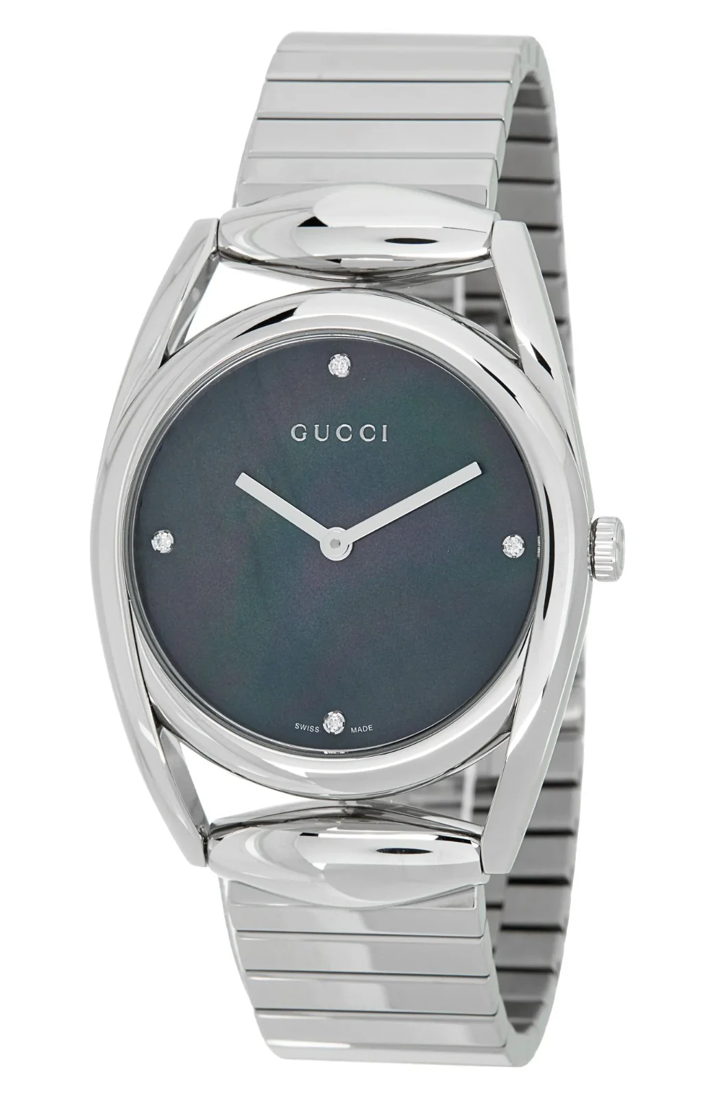 GUCCI YA139407 Elegant Stainless Steel Case Swiss Quartz Movement Water Resistant Luxury Design