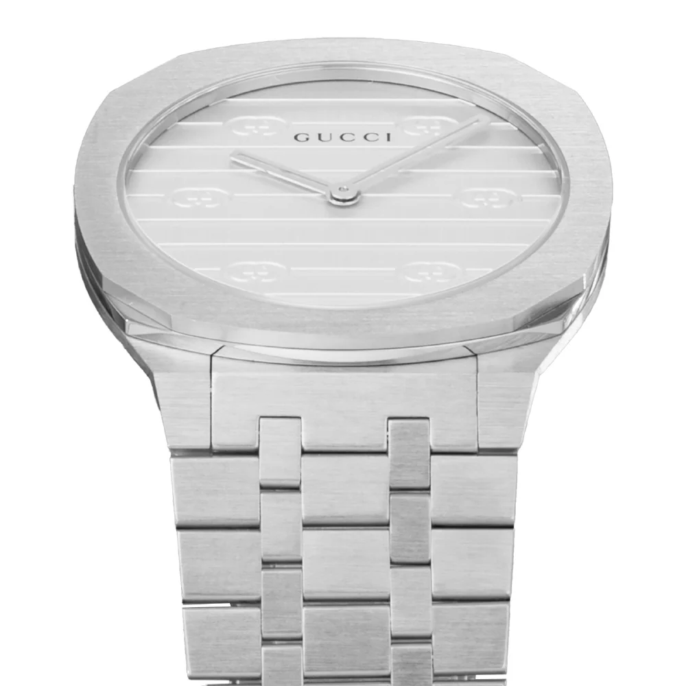 GUCCI YA163501 Luxury Silver Watch with 2-Year Warranty Elegant Design Swiss Movement Water Resistant - Image 3