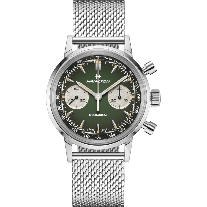 Hamilton H38429861 American Classic Intra-Matic Chronograph H Service Men's Watch - Image 4