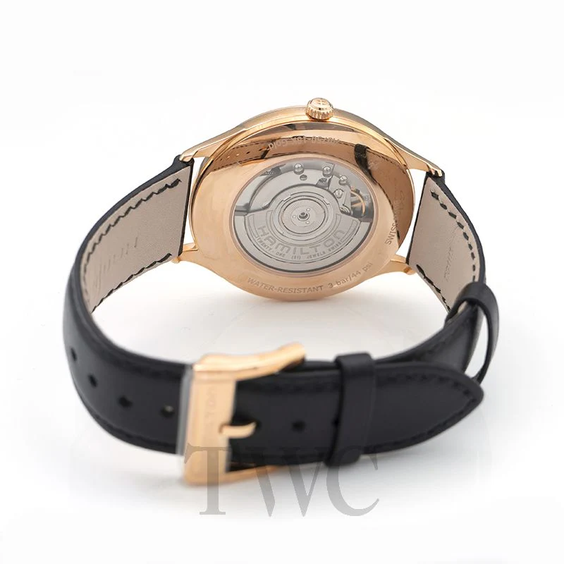 Hamilton H38545751 Jazzmaster Thinline Gold Auto - Image 4