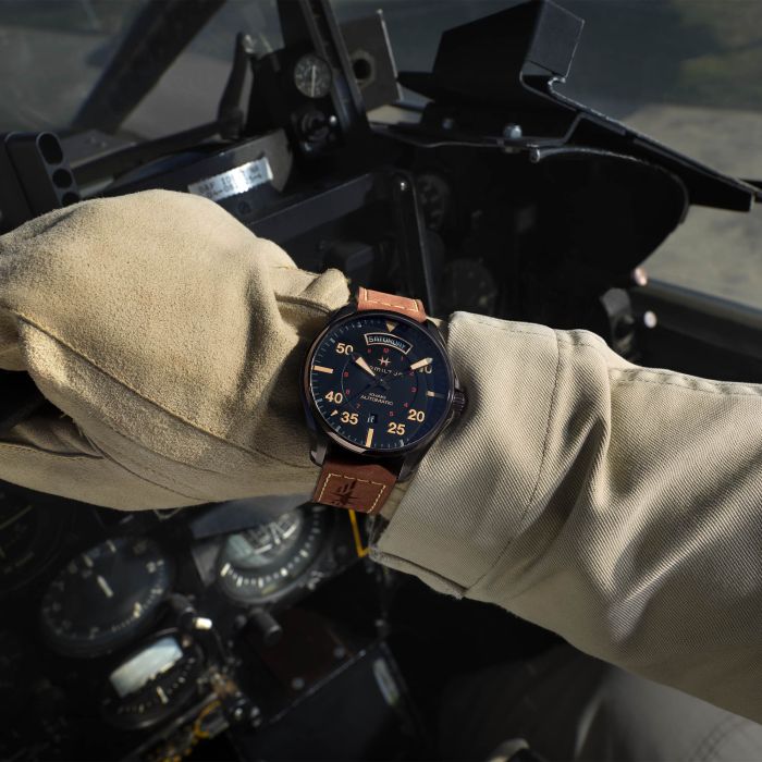 Hamilton H64605531 Khaki Aviation Day Date Auto - Image 6