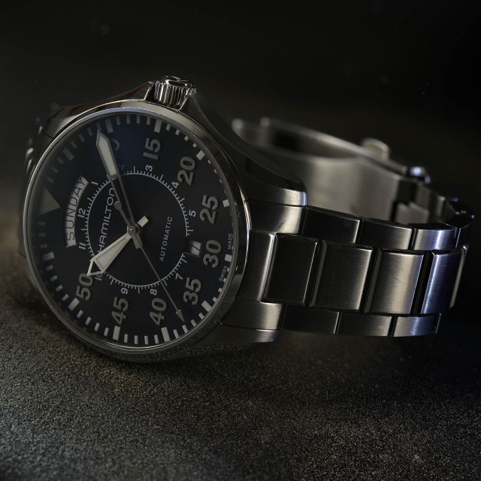 Hamilton H64615135 Khaki Aviation Pilot Day Date Auto - Image 6