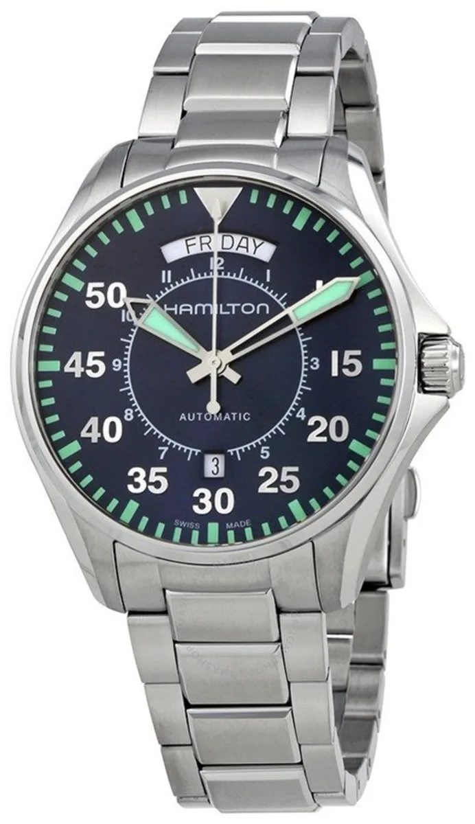 Hamilton H64615145 Khaki Aviation Pilot Day Date Auto