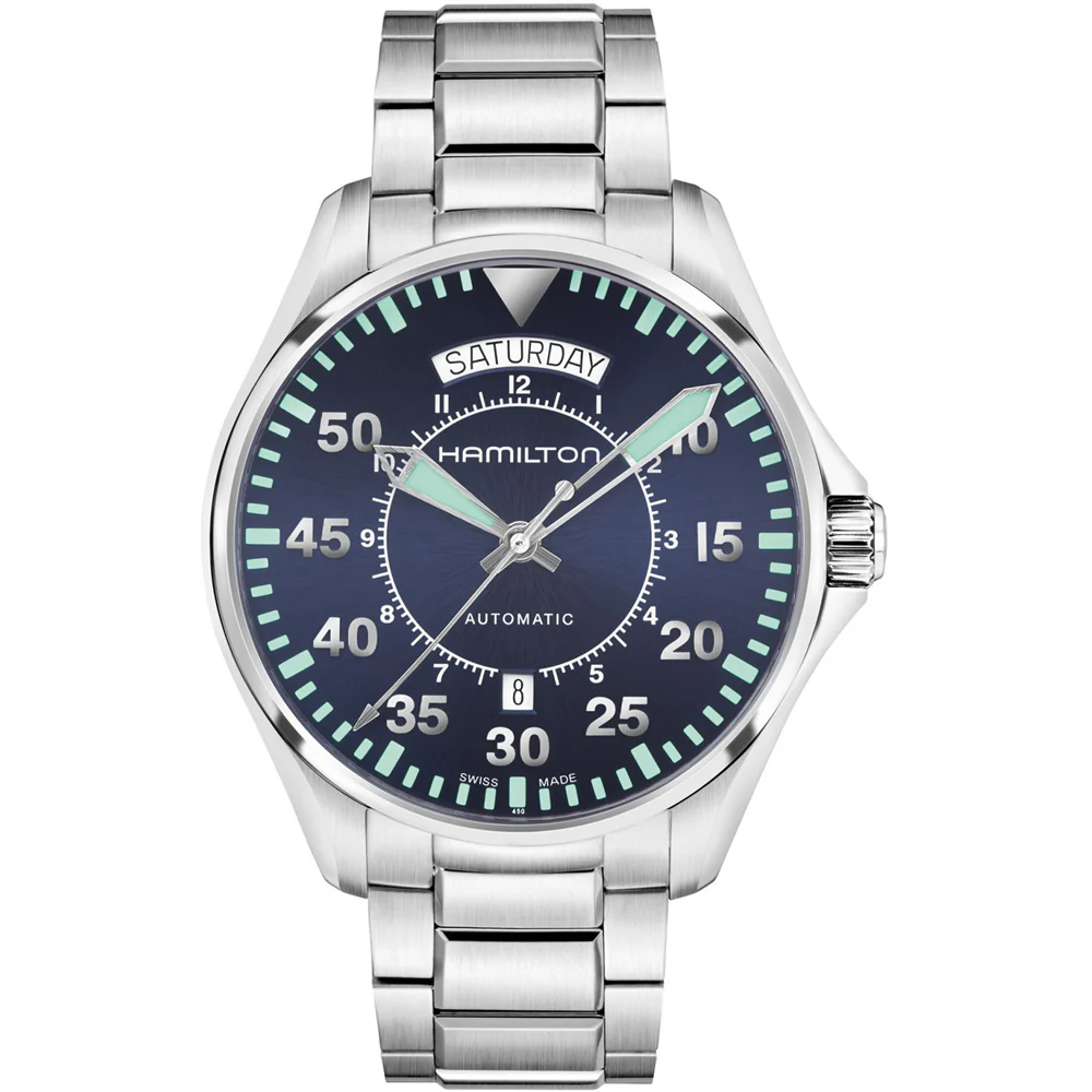Hamilton H64615145 Khaki Aviation Pilot Day Date Auto - Image 8