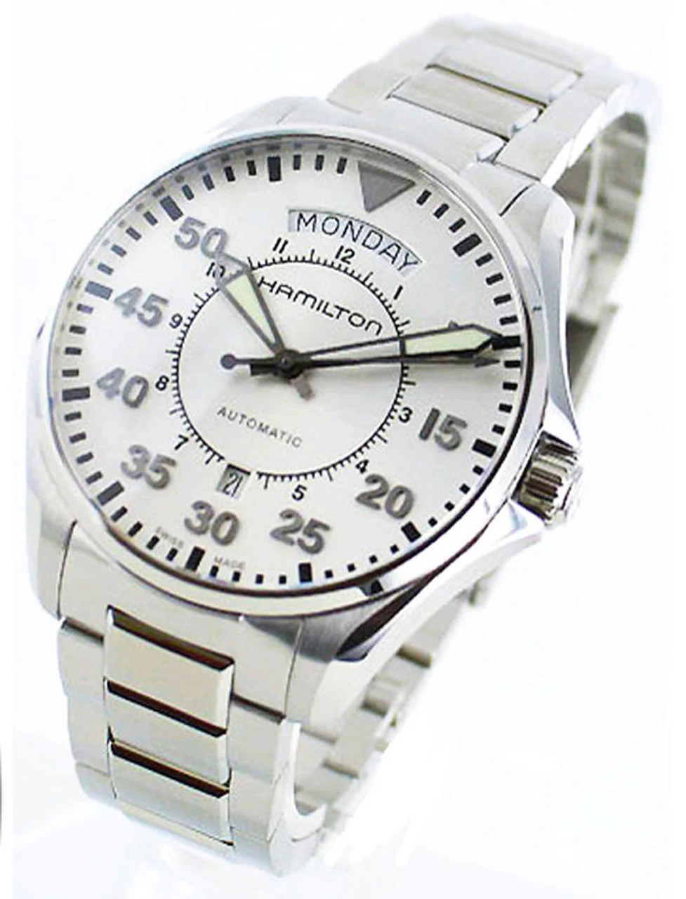 Hamilton H64615155 Khaki Aviation Pilot Day Date Auto