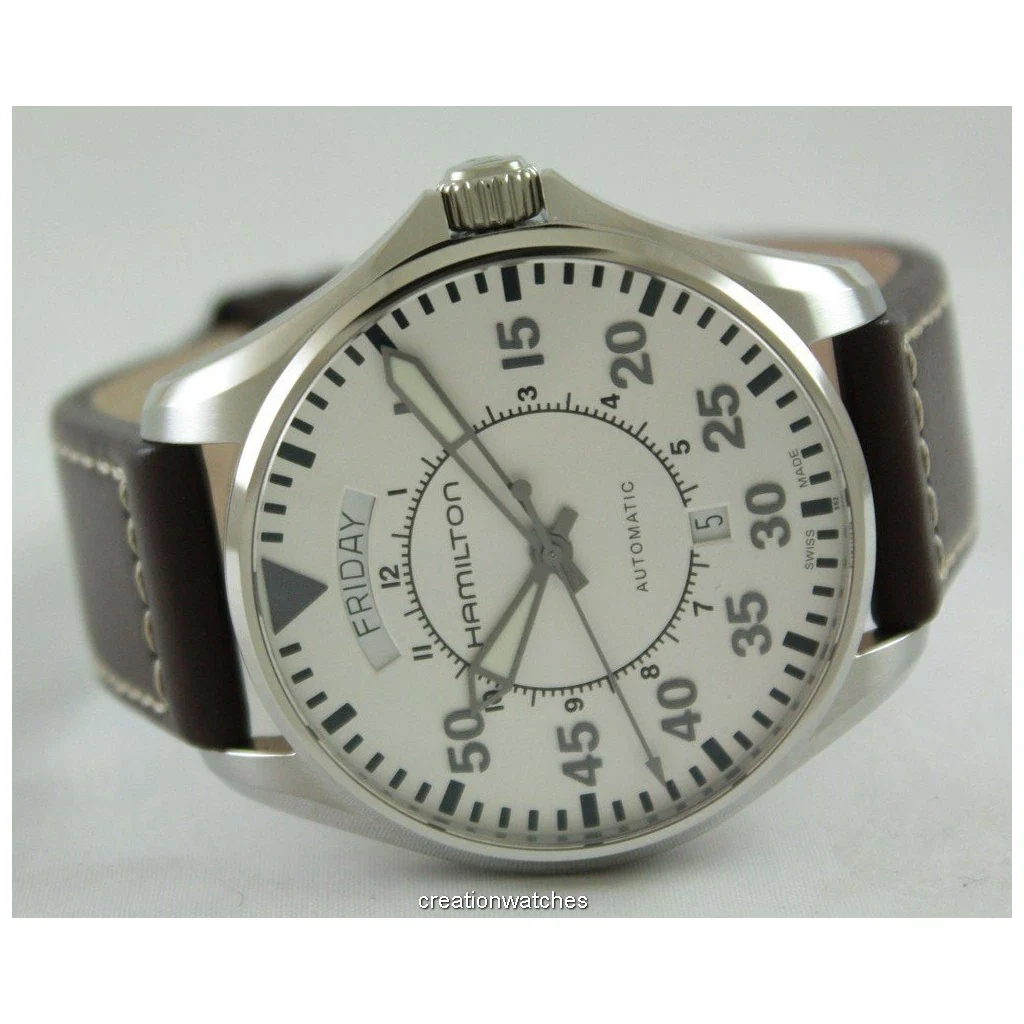 Hamilton H64615555 Khaki Aviation Pilot Day Date Auto - Image 2