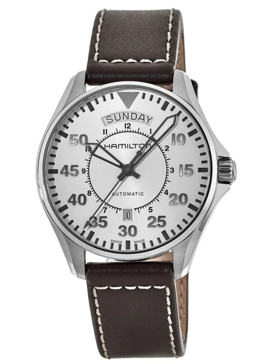 Hamilton H64615555 Khaki Aviation Pilot Day Date Auto - Image 3