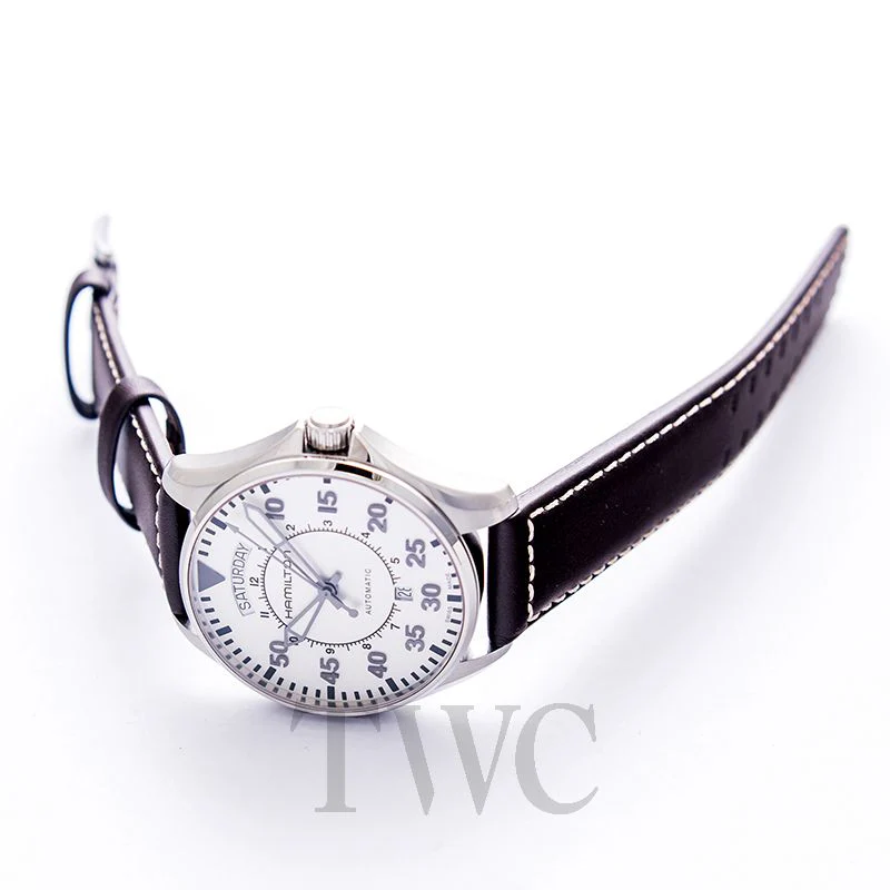 Hamilton H64615555 Khaki Aviation Pilot Day Date Auto - Image 7