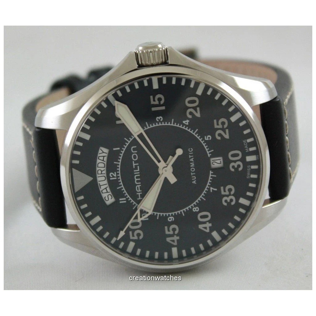 Hamilton H64615735 Khaki Aviation Pilot Day Date Auto