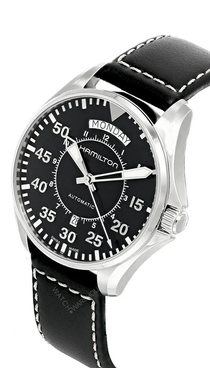 Hamilton H64615735 Khaki Aviation Pilot Day Date Auto - Image 3