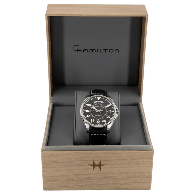 Hamilton H64615735 Khaki Aviation Pilot Day Date Auto - Image 7