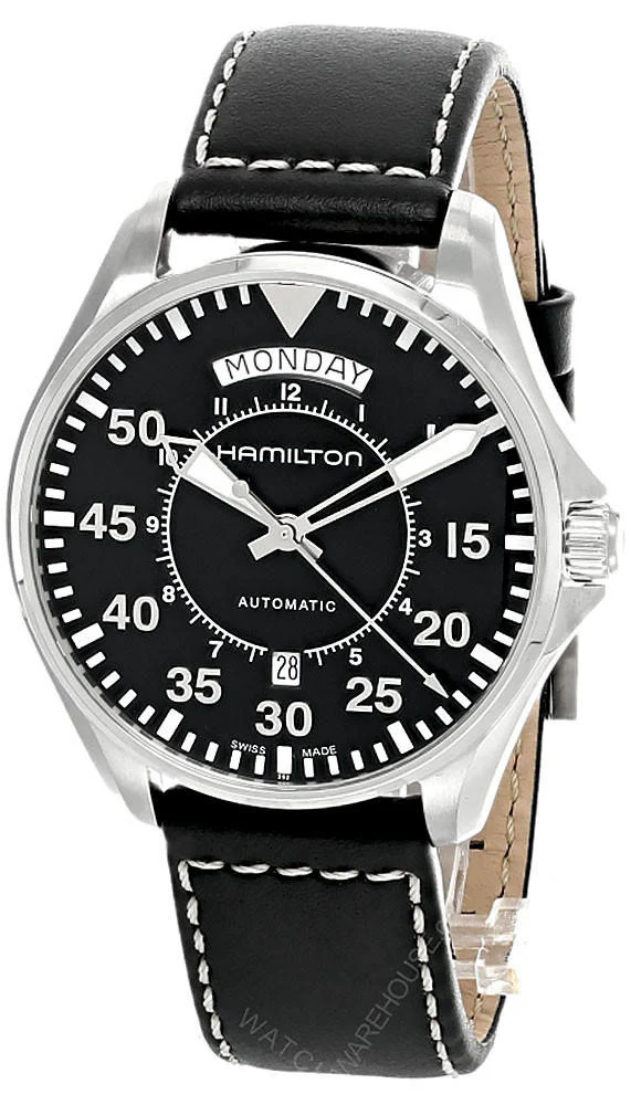 Hamilton H64615735 Khaki Aviation Pilot Day Date Auto - Image 8