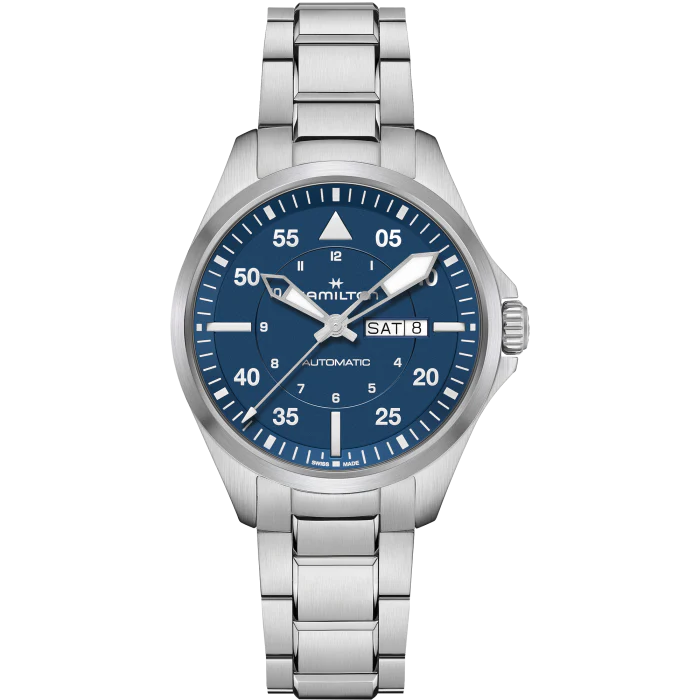 Hamilton H64635140 Khaki Aviation Pilot Day Date Auto