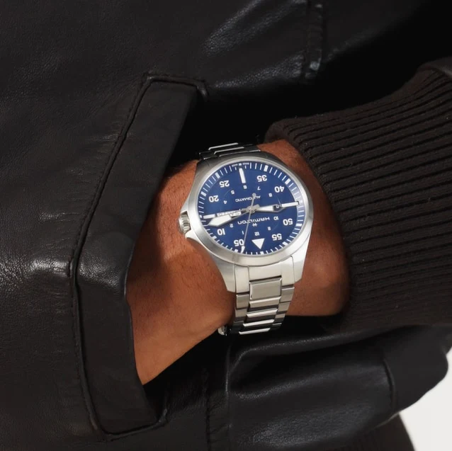 Hamilton H64635140 Khaki Aviation Pilot Day Date Auto - Image 2