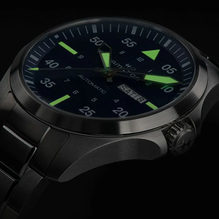 Hamilton H64635140 Khaki Aviation Pilot Day Date Auto - Image 6