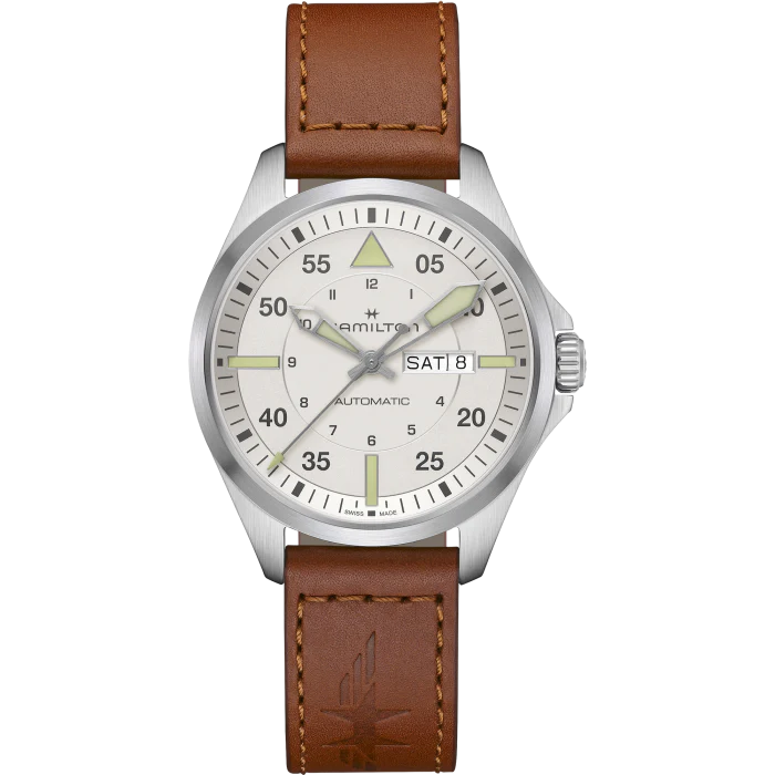 Hamilton H64635550 Khaki Aviation Pilot Day Date Auto